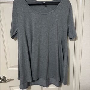 LuLaRoe Gray Oversized Short Sleeve T-Shirt